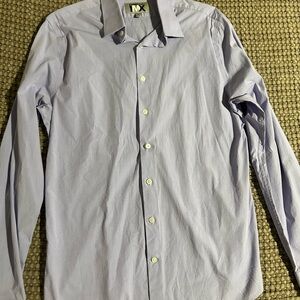 Express Men's Light Blue Dress Shirt